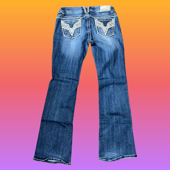 Vigoss Chelsea Bootcut Mid Rise Jeans Size 7/8 28x30 - Picture 5 of 5